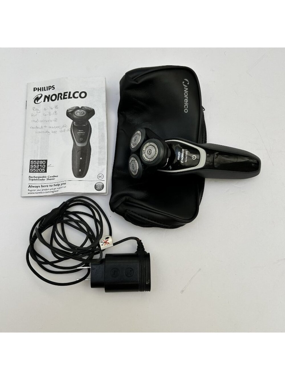 Philips Norelco Series 5000 Wet Dry Electric Shaver S5210 Rechargeable Cordless